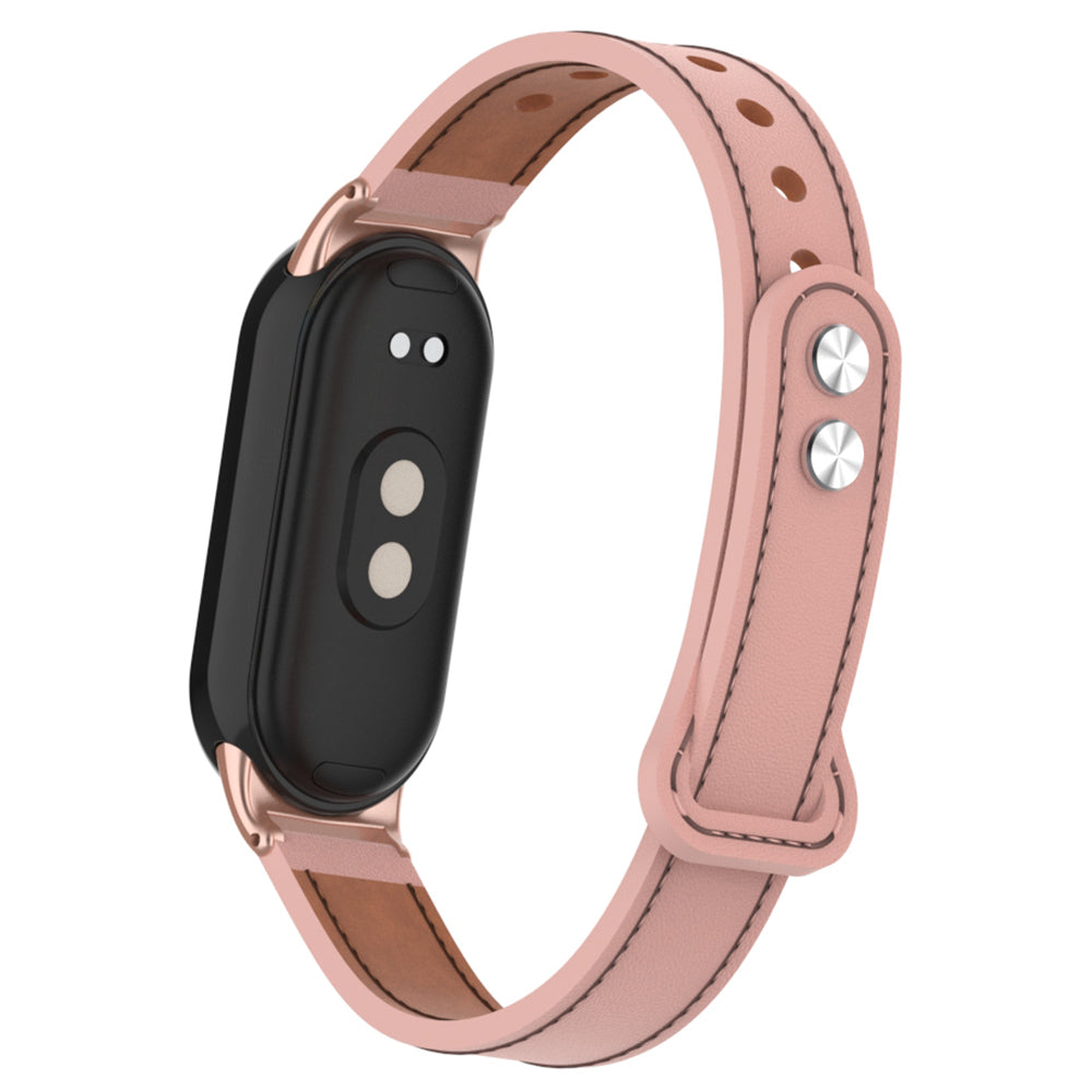 For Xiaomi Smart Band 8 Genuine Cow Leather Watch Band Strap Replacement with Connector For Xiaomi Smart Band 8 Genuine Cow Leather Watch Band Strap Replacement with Connector